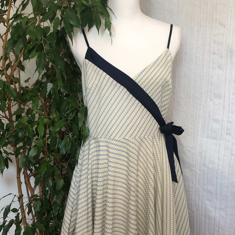 BANANA REPUBLIC size 8 halter top asymmetric hem high low summer dressy dress